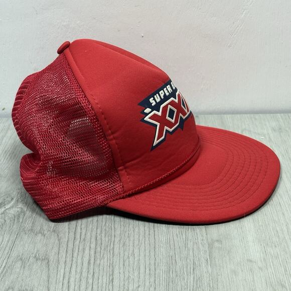 VTG Super Bowl XXIII Trucker Snapback Hat Cap San Francisco 49ers NFL 1988 - Picture 3 of 8